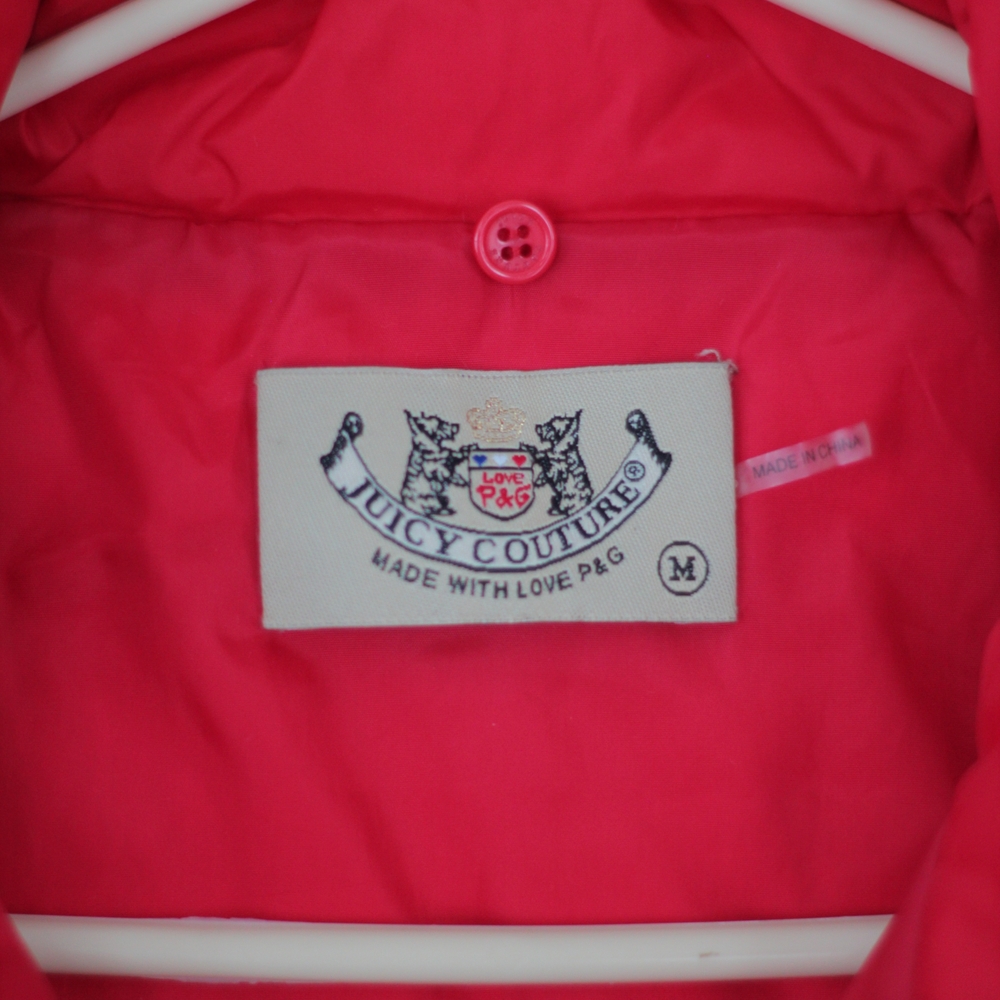 AMAZING and RARE 2000s Does 70s Juicy Couture Puffer Vest With Detachable Collar - Picture 5 of 7